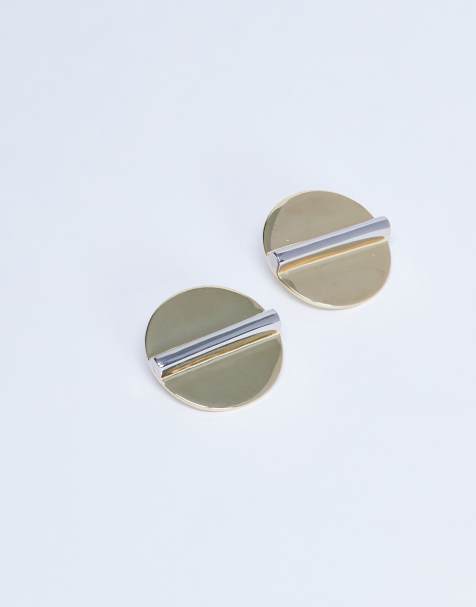 Topshop – Buffy – Statement-Ohrstecker in Goldoptik - view 1