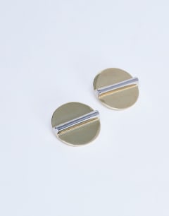 Buffy statement stud earrings in gold
