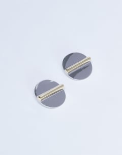 Buffy statement stud earrings in silver