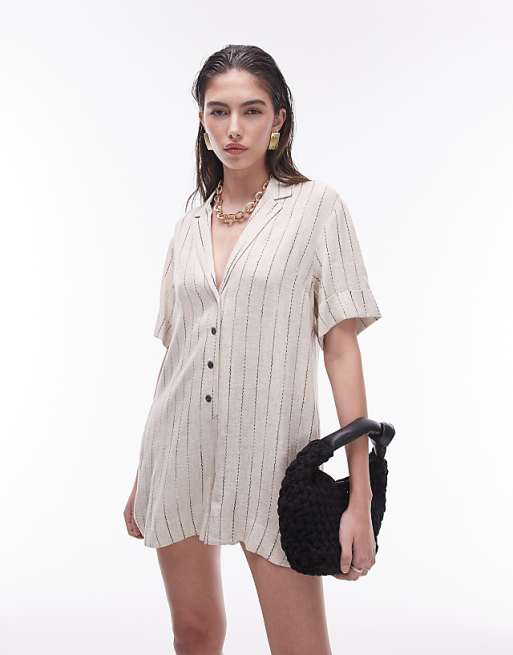 Jada Buttoned Down Belted Romper Jada Buttoned Down Belted Romper