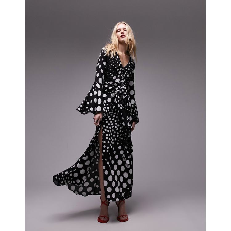 Topshop polka dot hot sale shirt dress