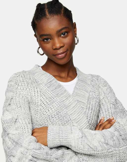 Buy Threadbare Grey Cable Knit Cardigan from the Next UK online shop