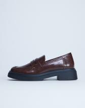 Topshop Cade chunky sole loafer in chocolate