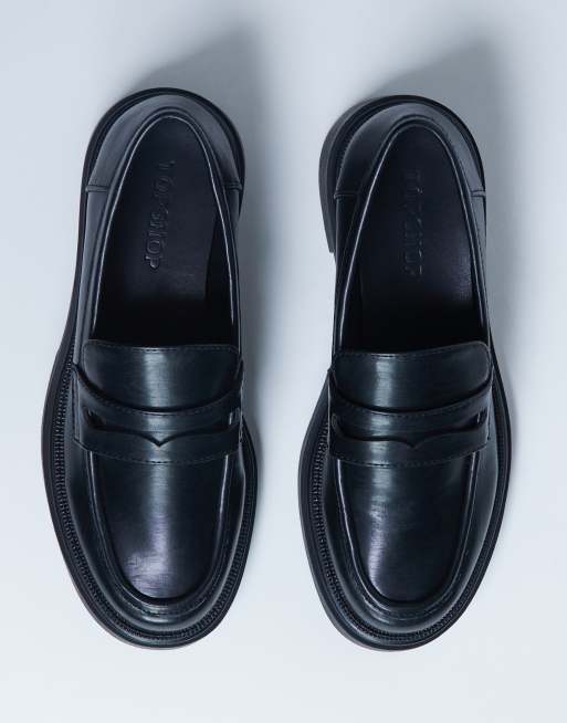 Topshop – Cade – Loafer in Schwarz mit dicker Sohle, 3 von 4