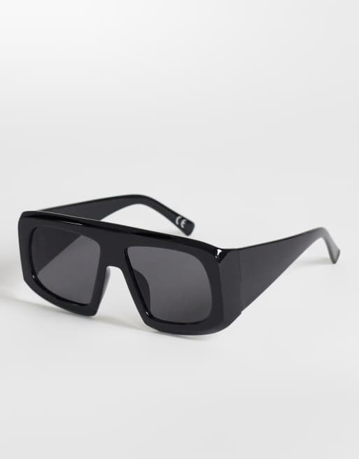 Topshop – Cairo – Svarta, grova, fyrkantiga solglasögon, 4 av 4