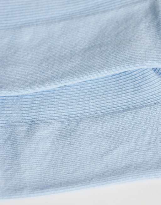 Topshop - Calzini blu a coste con volant, 2 di 3