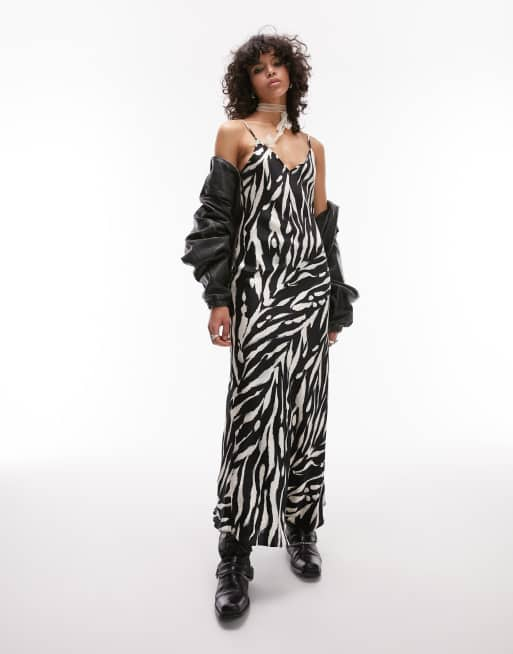 Zebra print 2025 topshop dress