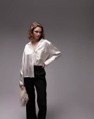 Camicia del pigiama comoda champagne-Neutro - Topshop Camicia donna  - immagine2