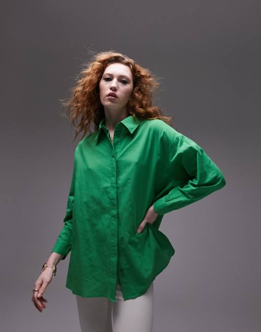 Topshop - Camicia leggera verde acceso 