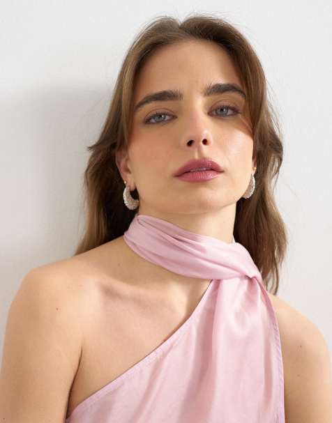 Topshop – Camille – Silverfärgade stiftörhängen med textur - view 1