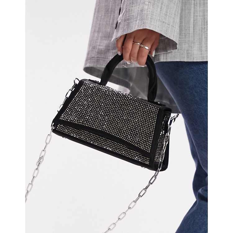 Topshop velvet bag top