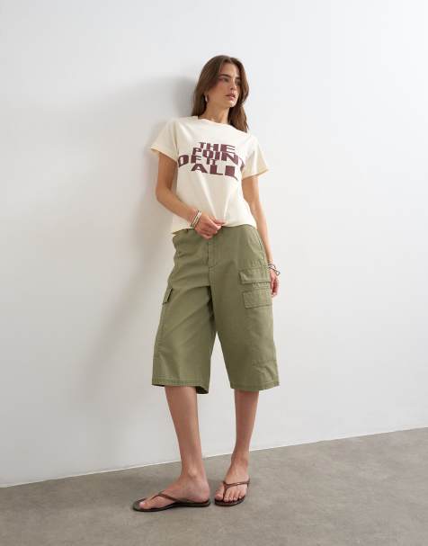 Topshop - Camiseta amarillo crema con estampado gráfico "The Point of It All" - view 1