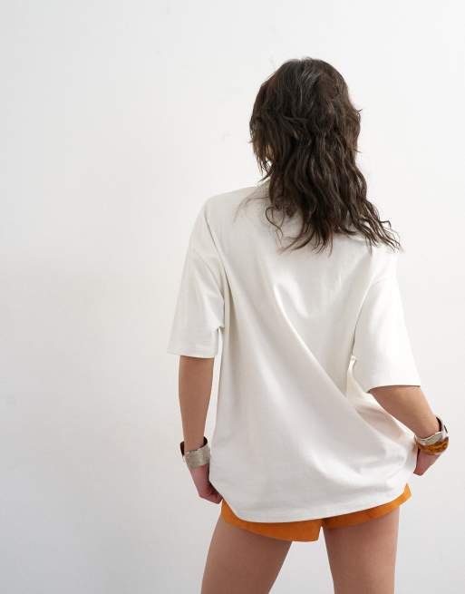Topshop - Camiseta blanca con estampado gráfico de coche, 4 de 4