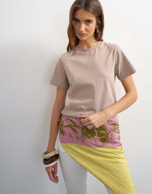 Topshop - Camiseta color piedra clásica, 4 de 4