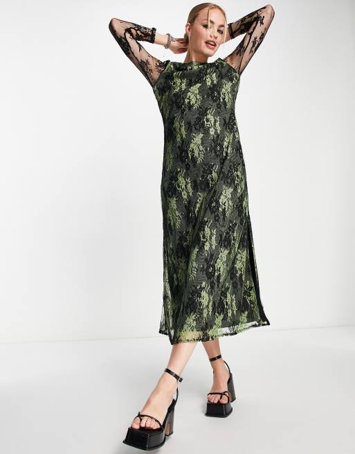 Topshop on sale camo dress