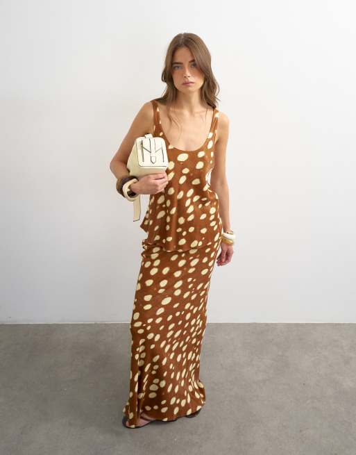 Topshop - Canottiera con scollo rotondo e stampa effetto daino, 2 di 4