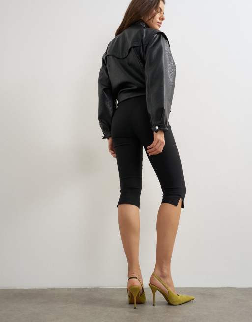 Topshop capribroek zwart, 3 van 5