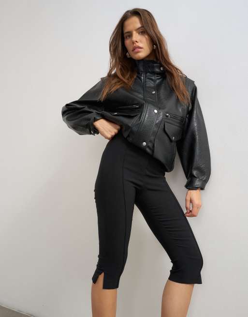 Topshop capribroek zwart, 5 van 5