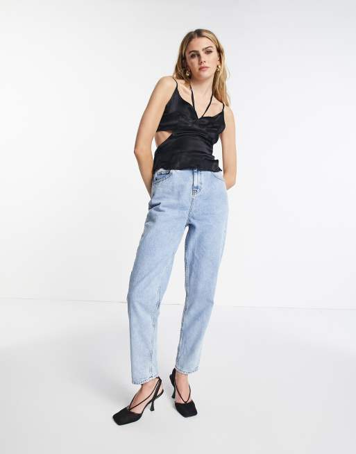 Topshop - Caraco à bretelles et découpes - Noir, 3 de 4