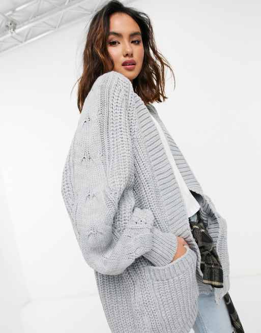 Topshop 2025 grey cardigan