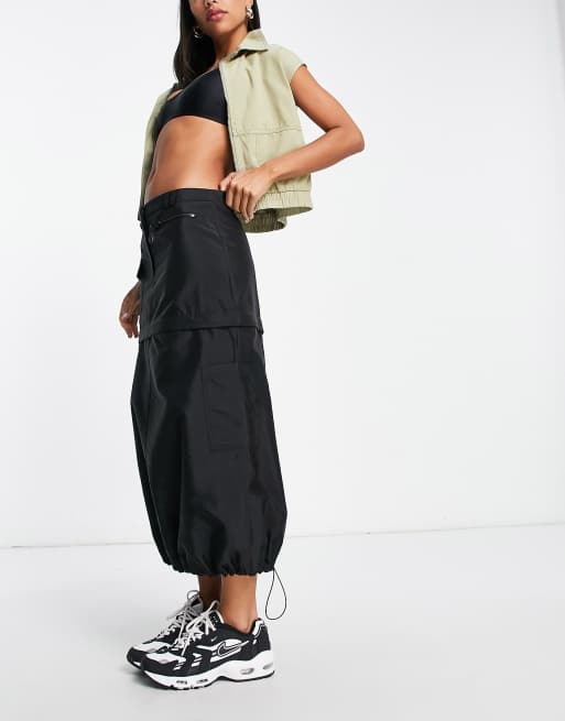 Black utility 2025 skirt topshop