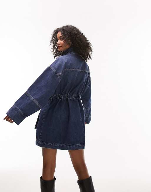 Topshop denim sale jacket nordstrom