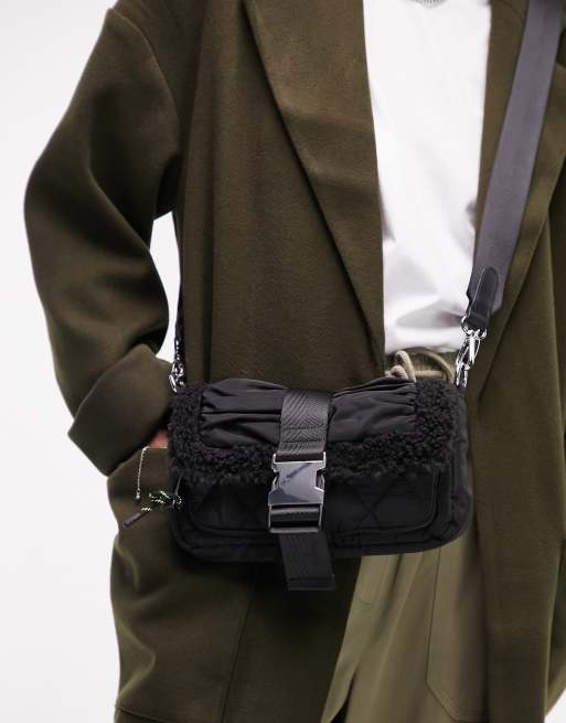 carmel crossbody bag in black ASOS