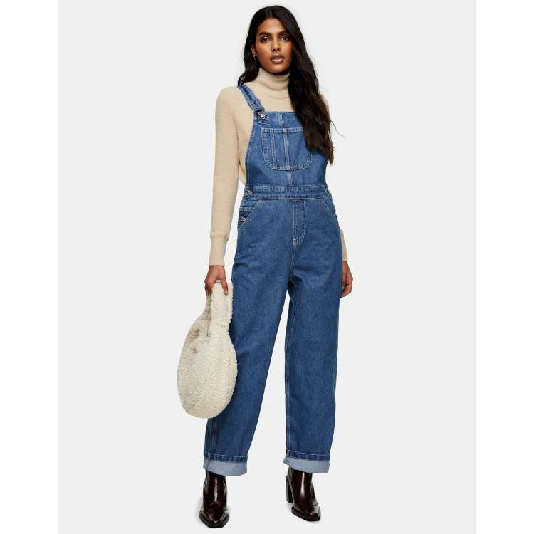 Topshop on sale black dungarees