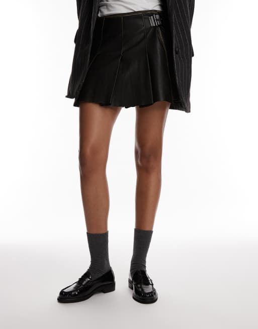Topshop - Carter - Mocassins avec détail froncé - Noir, 2 de 4