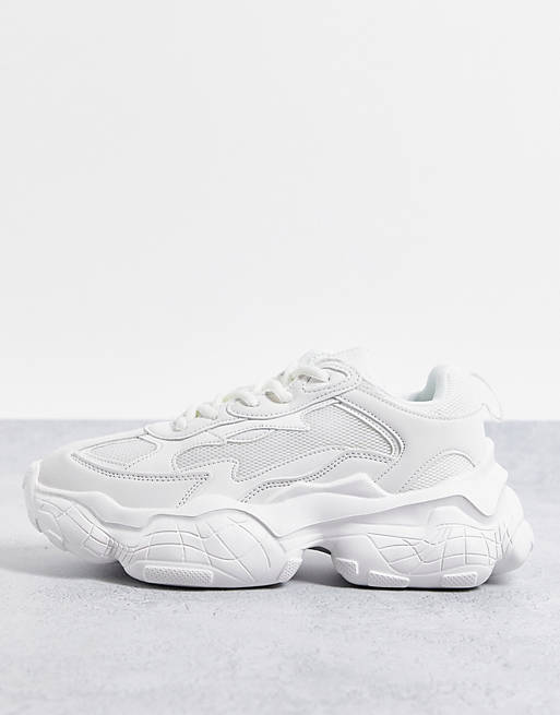 Topshop Castle chunky trainer in white | ASOS