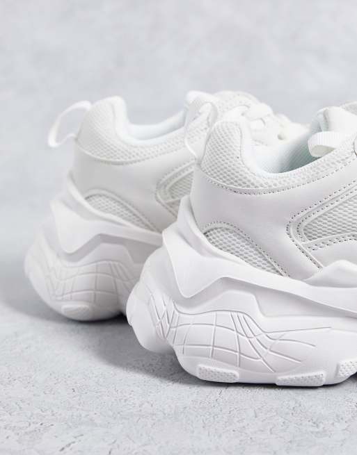 White chunky trainers sales topshop