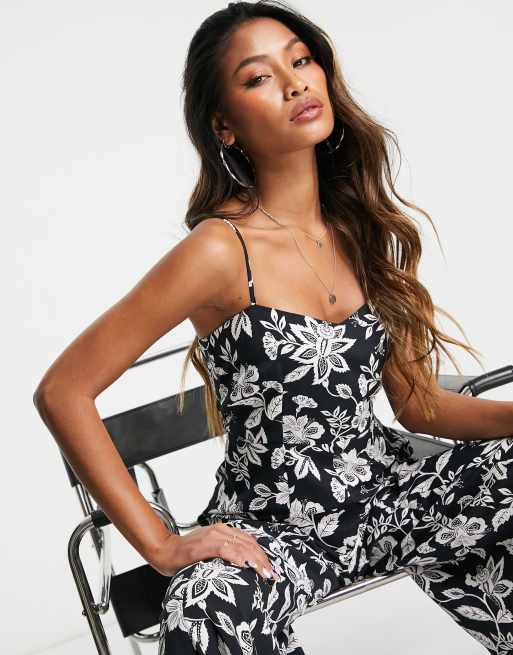 Topshop best sale strapless jumpsuit