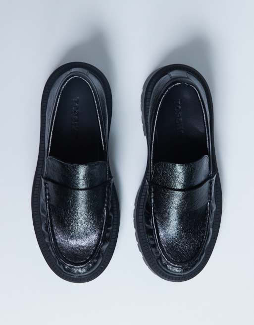 Topshop - Cecil - Loafers met dikke profielzool in zwart , 4 van 4