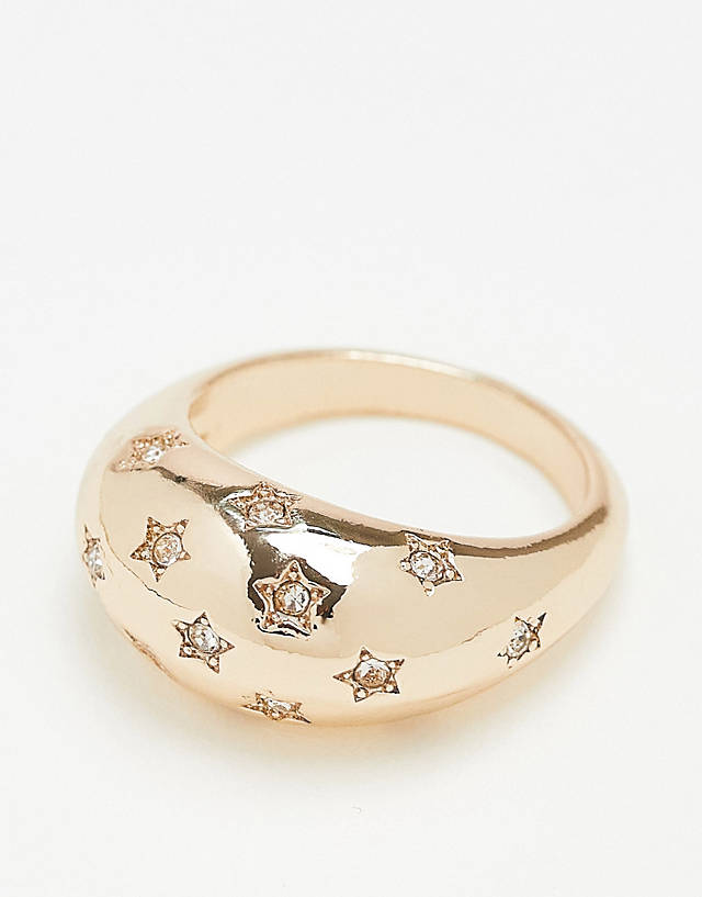 Topshop - celestial star ring in gold
