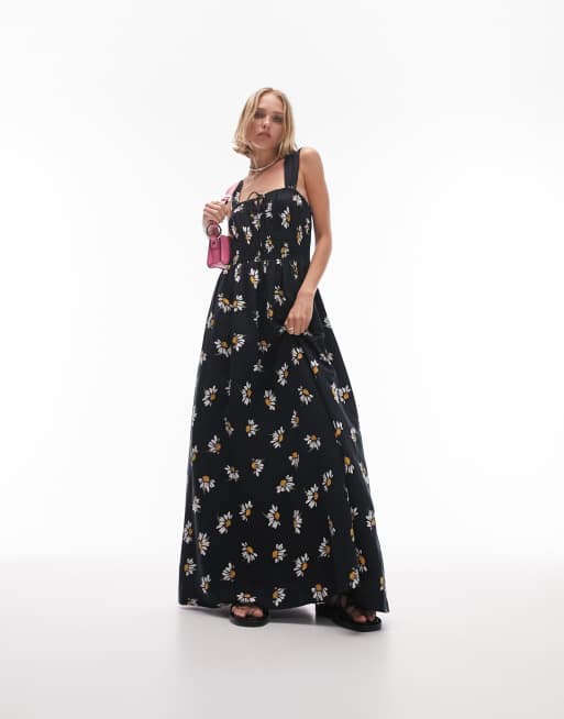 Topshop floral store maxi dress