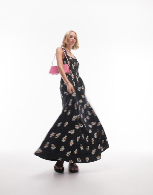 topshop floral maxi dress