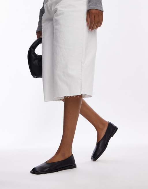 Topshop black flat shoes new arrivals