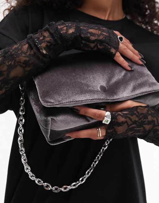 Topshop velvet bag sales