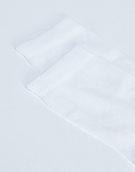 Topshop - Chaussettes côtelées transparentes - Blanc, 2 de 4