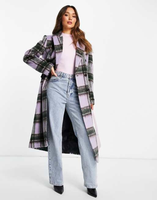 Topshop piper 2025 check coat