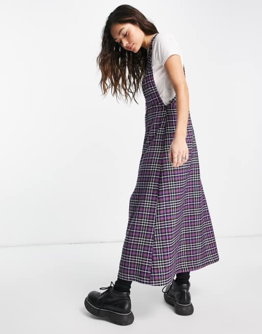 Tartan pinafore dress topshop sale