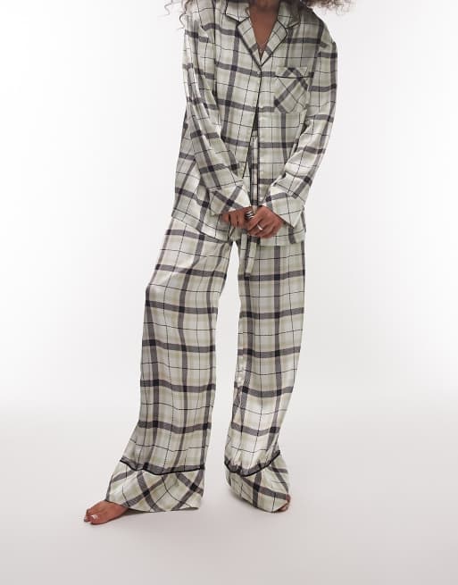 Check print pyjamas new arrivals