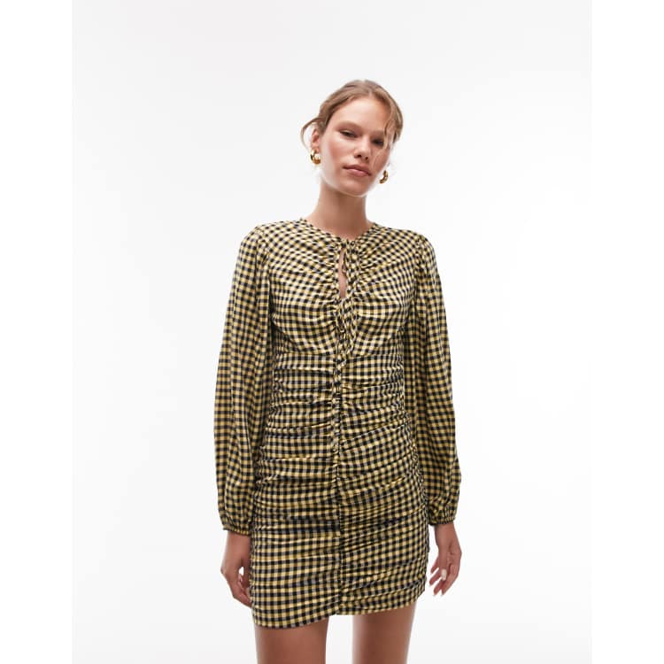 Topshop best sale houndstooth dress