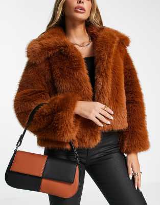 fluffy shoulder bag topshop