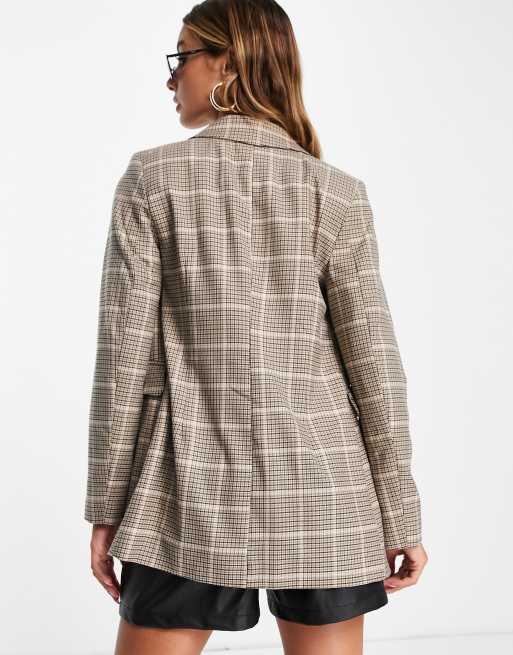 Topshop 2025 plaid blazer