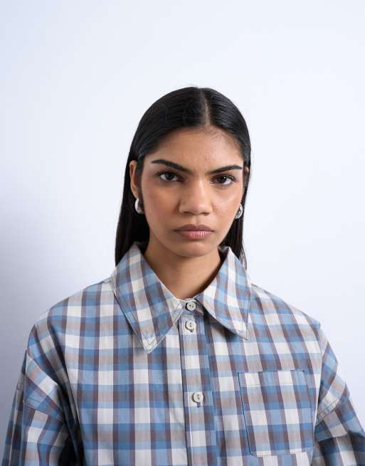 Topshop - Chemise à carreaux et poignets larges, 3 de 4