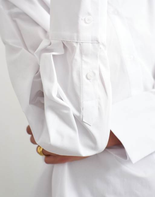 Topshop chemise col cheminée blanche, 3 de 4