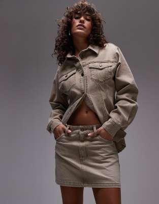 Chemise Vintage BETTER RICH Message Cool Marron Beige Taille S - Occasion TB État