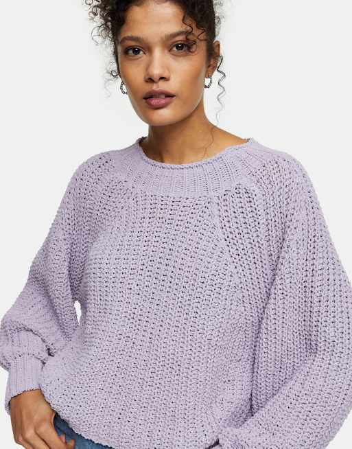 Chenille hot sale cropped sweater