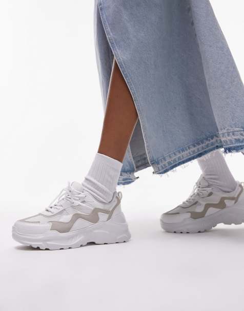 Asos white sneakers on sale womens